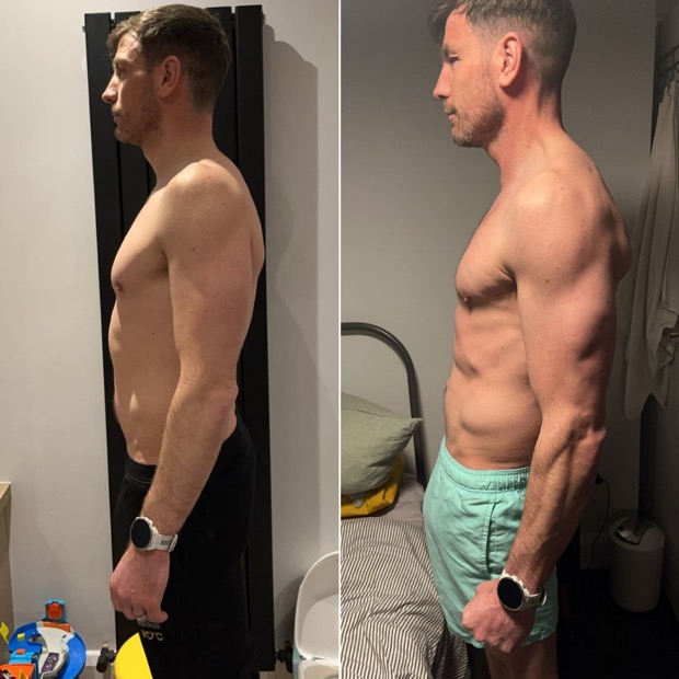 Client before and after