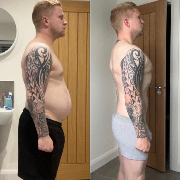 Client before and after