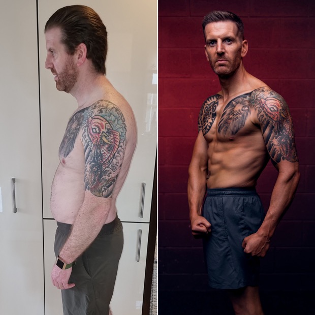 Client before and after