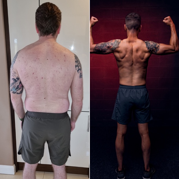 Client before and after