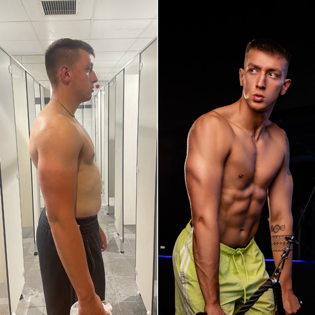 Client before and after