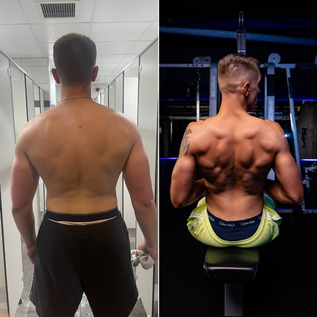 Client before and after