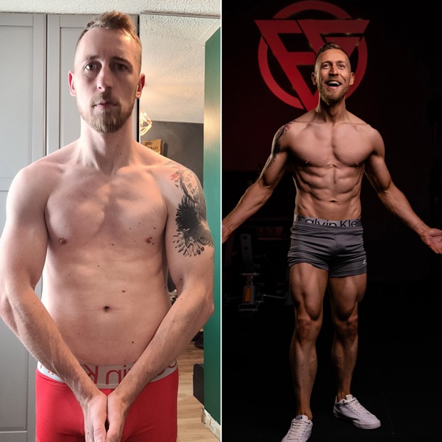 Client before and after
