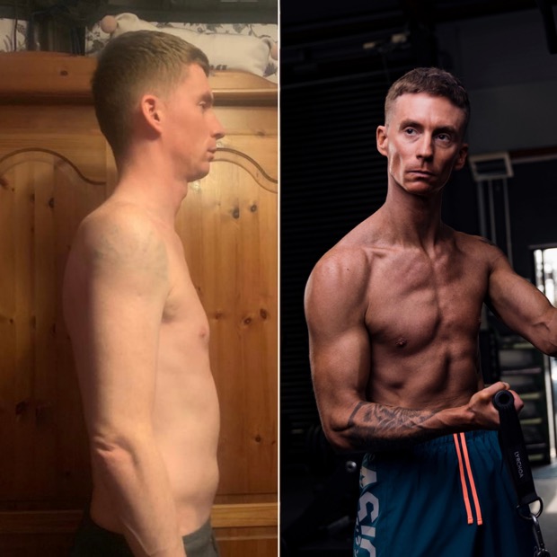 Client before and after