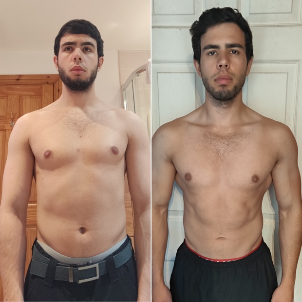 Client before and after