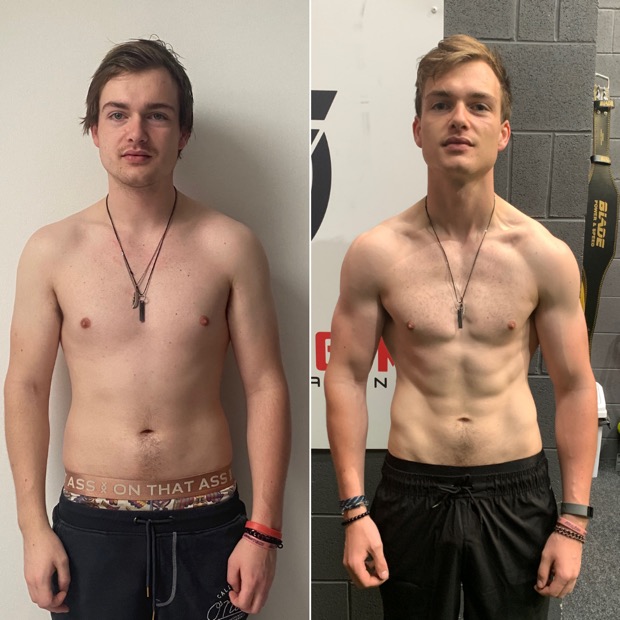 Client before and after
