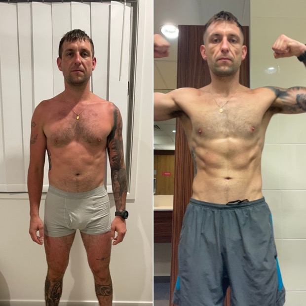 Client before and after