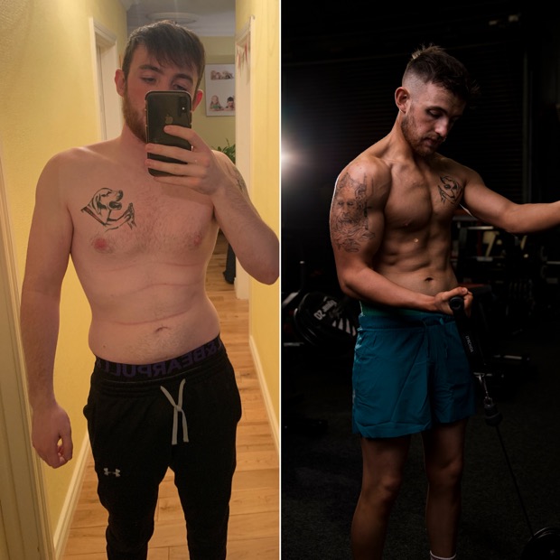 Client before and after