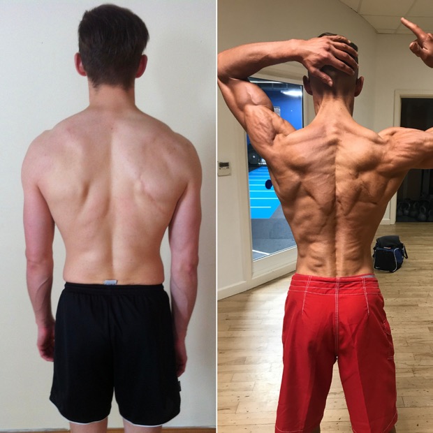 Client before and after
