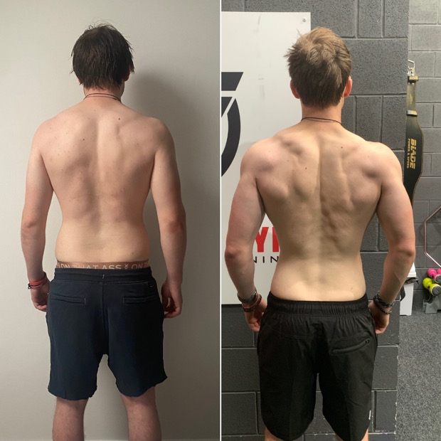 Client before and after