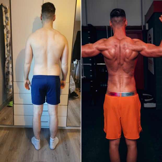 Client before and after