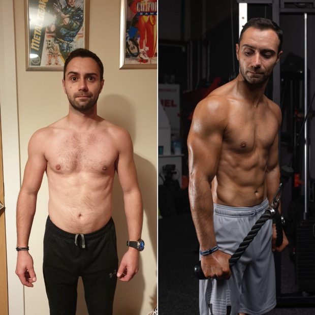 Client before and after
