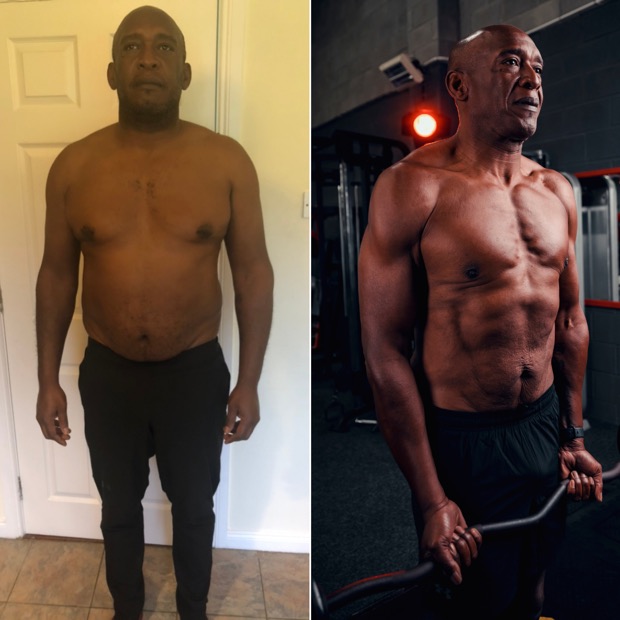 Client before and after