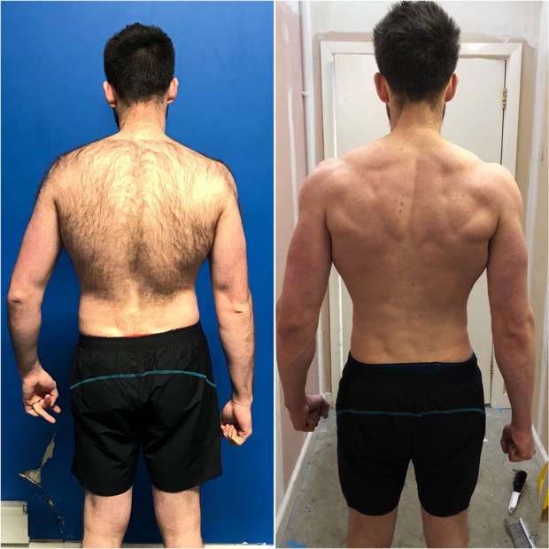 Client before and after