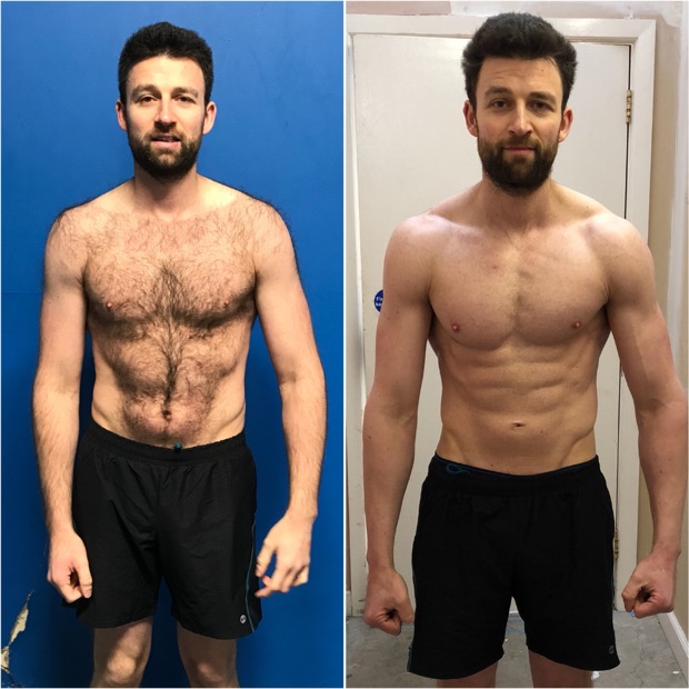 Client before and after