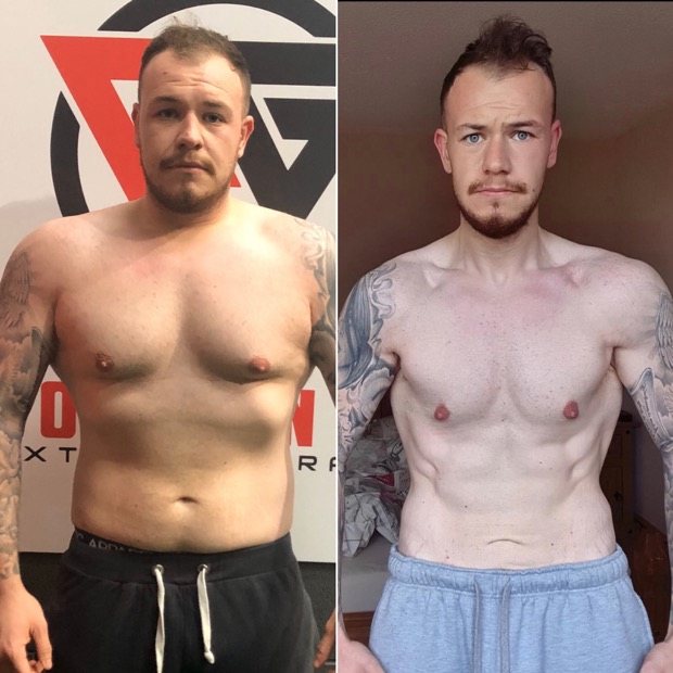 Client before and after