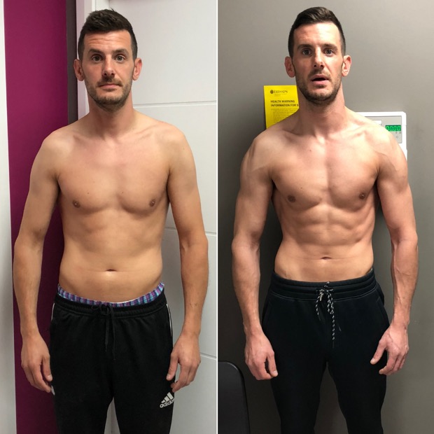 Client before and after