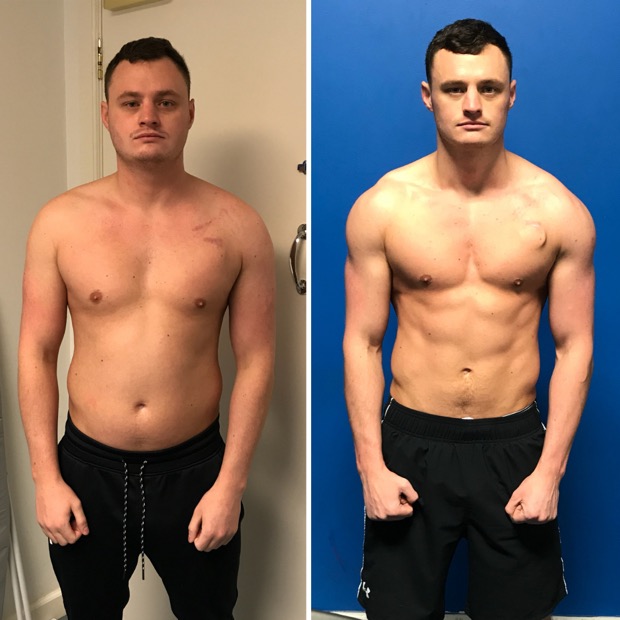 Client before and after