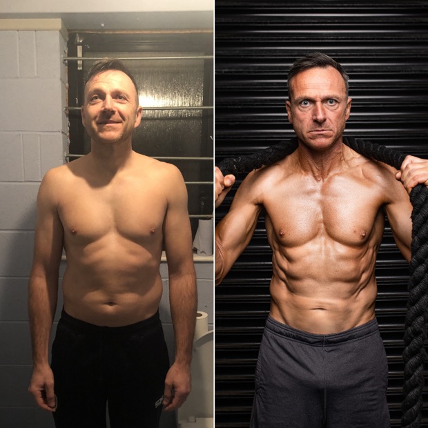 Client before and after