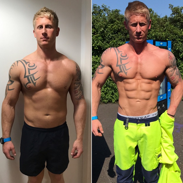 Client before and after